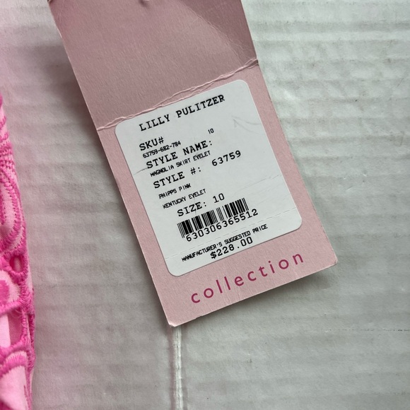 Lilly Pulitzer Pink Floral Lace Dress - Picture 4 of 7